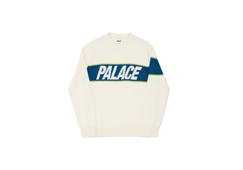 Palace Logo Knit White