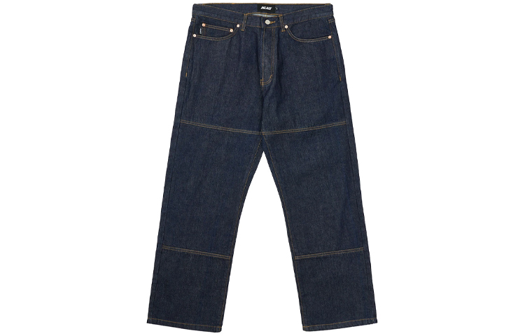 Palace Logo Straight-Leg Jeans Unisex Dark Blue P20D006