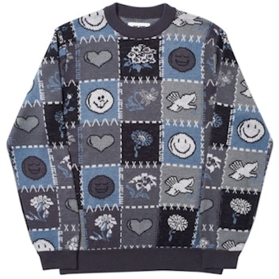 Palace Love Dove Knit Grey Buy Palace Love Dove Knit Grey