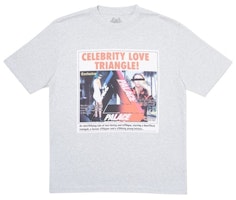 Palace Love Triangle T-Shirt Grey Marl Palace Love Triangle T-Shirt Grey Marl