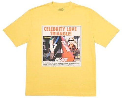 Palace Love Triangle T-Shirt Yellow Buy Palace Love Triangle T-Shirt Yellow