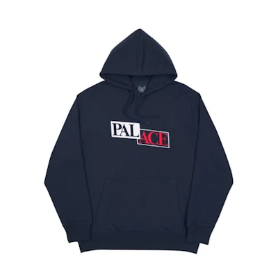 Palace Lovely Hood Navy/White/Red