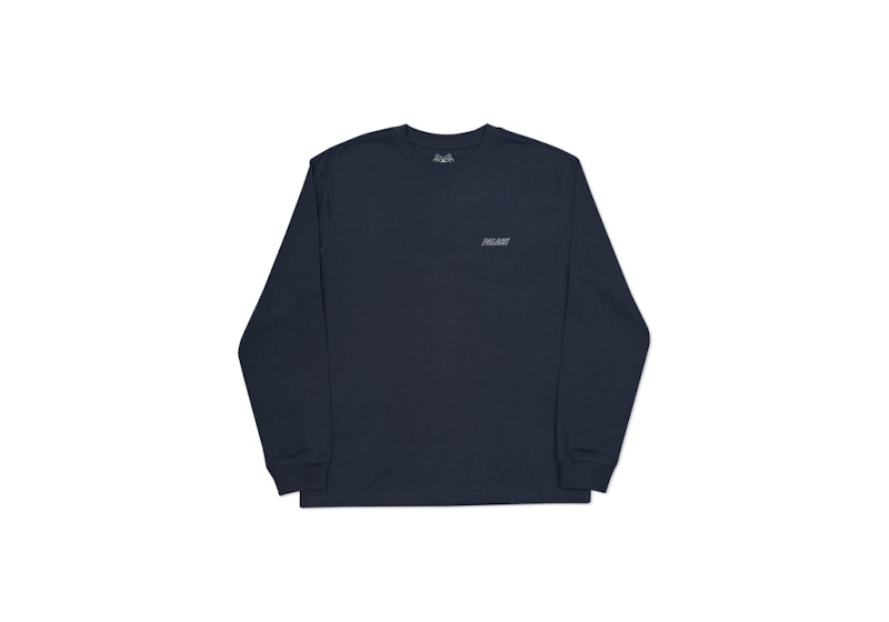 Buy Palace 2016夏季海军蓝低调长袖T恤
