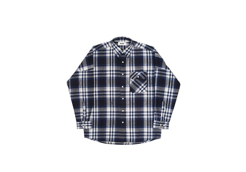 Buy Palace Lumber Yak Shirt Navy/Indigo/White