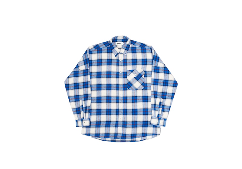 Buy パレス ヤックシャツ 白/青/赤
