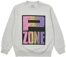 PALACE M-ZONE MUTANT P-ZONE FADE CREW GREY MARL PALACE M-ZONE MUTANT P-ZONE FADE CREW GREY MARL