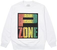 PALACE M-ZONE MUTANT P-ZONE FADE CREW WHITE PALACE M-ZONE MUTANT P-ZONE FADE CREW WHITE