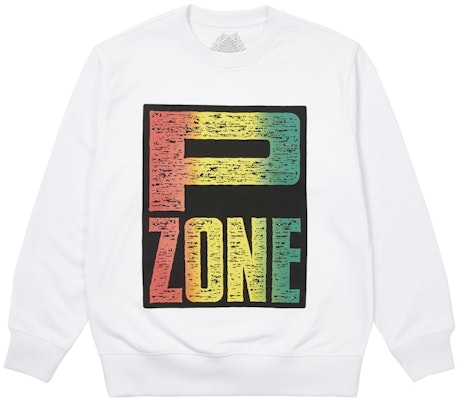 PALACE M-ZONE MUTANT P-ZONE FADE CREW PUTIH P20CW011 Buy PALACE M-ZONE MUTANT P-ZONE FADE CREW PUTIH P20CW011