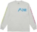 Buy PALACE M-ZONE MUTANT STOMP LONGSLEEVE GREY MARL