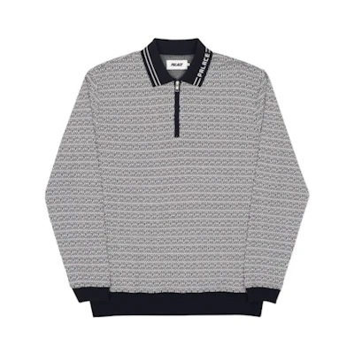 Palace Macro P Heavy Zip Top Black/White