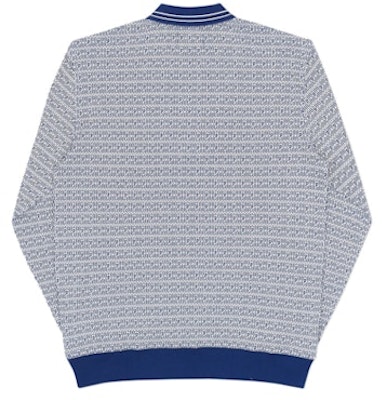 Palace Macro P Heavy Zip Top Blue/White Order Palace Macro P Heavy Zip Top Blue/White
