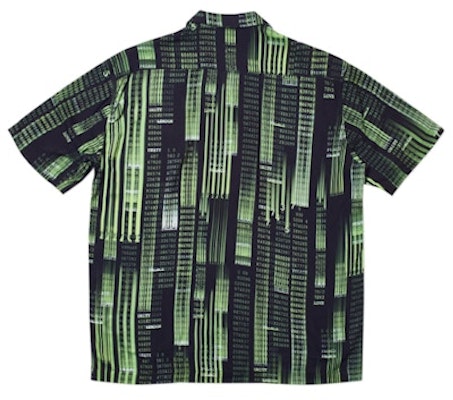 Palace Matrix Shirt Black/Green Order Palace Matrix Shirt Black/Green