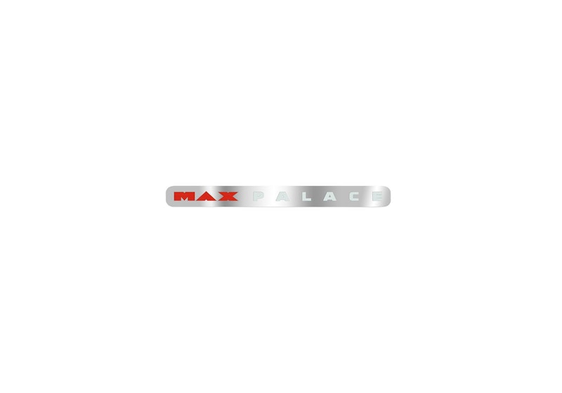 Palace Max Palace Sticker Silver