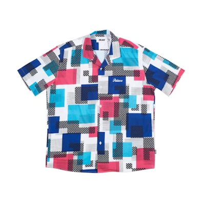 Palace Maxo Relaxo Shirt Blue/Pink/Light Blue