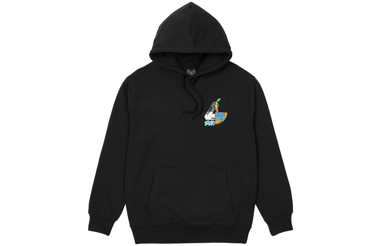 PALACE MIX Up Hoodie Black Triangle Logo Print Unisex Black P20HD037 圖 3
