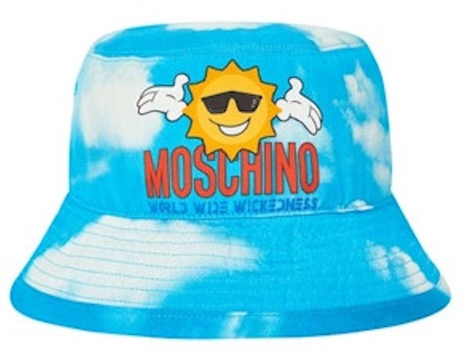 Palace Moschino Bucket Hat Blue Cloud Buy Palace Moschino Bucket Hat Blue Cloud