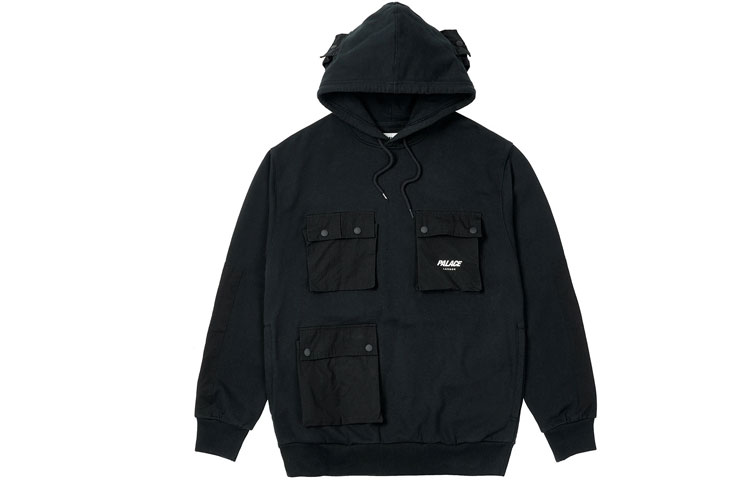 Palace Multi-Pocket Hoodie Black Unisex P20CS045 圖 2