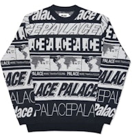 Palace Multi Font Knit Black