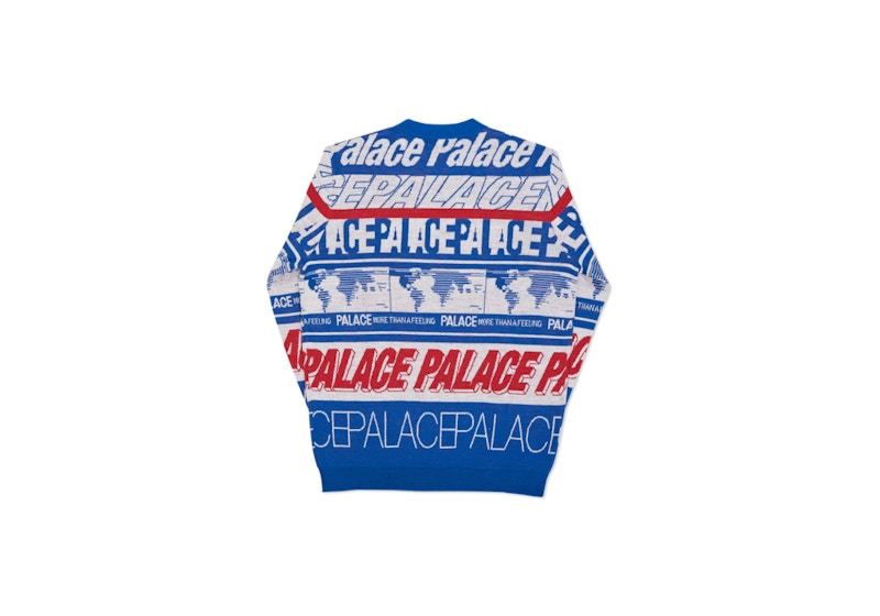 Palace Multi Font Knit Blue 圖 2