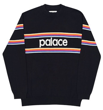 palace-multi-stripe-knit-black