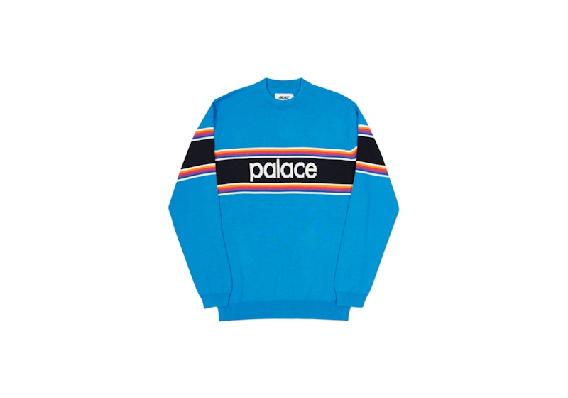 Palace Multi Stripe Knit Blue