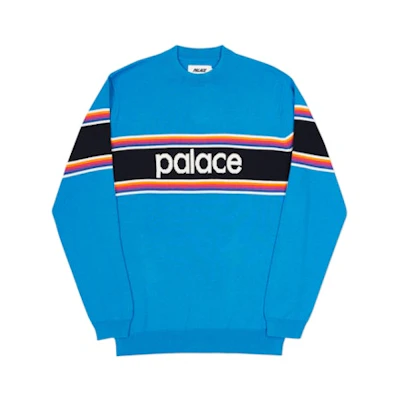 Palace Multi Stripe Knit Blue