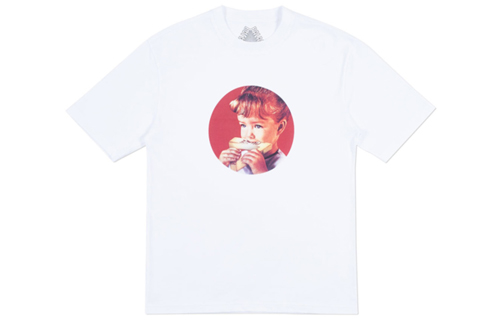 PALACE Munchy White Unisex Crewneck T-Shirt P18SS055