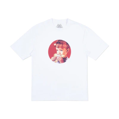 PALACE Munchy White Unisex Crewneck T-Shirt P18SS055