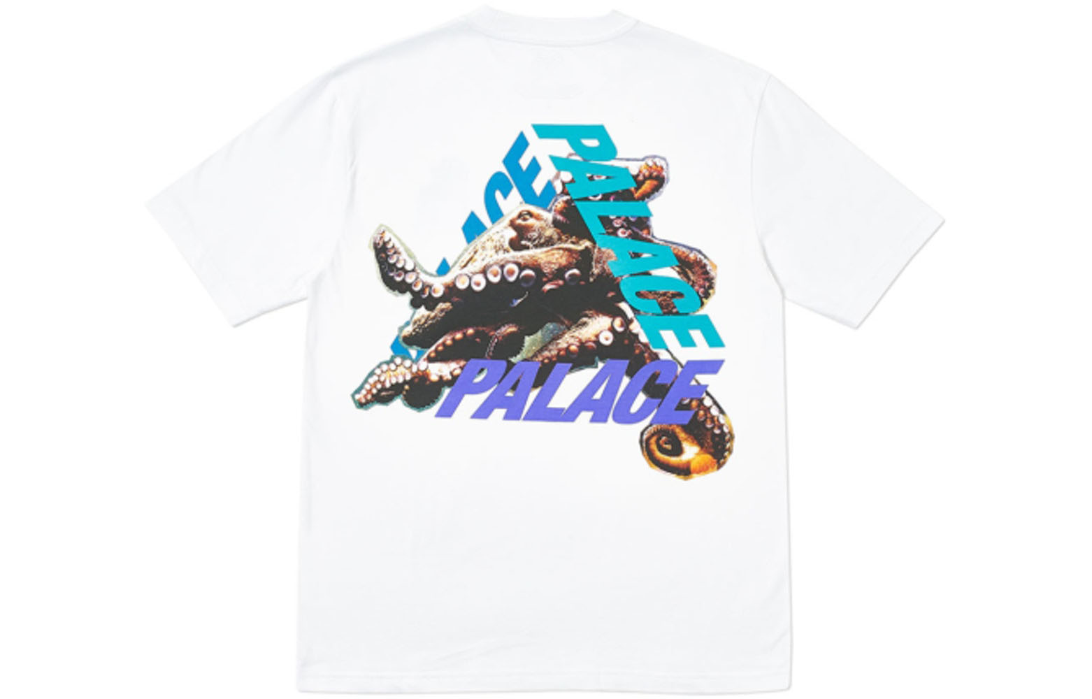 PALACE Octo Graphic T-Shirt White Unisex Cartoon Print P18fw060 圖 3