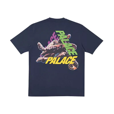 PALACE Octo Navy T-Shirt with Octopus Back Print Unisex P15TS158