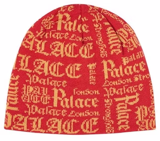 palace-old-p-beanie-red