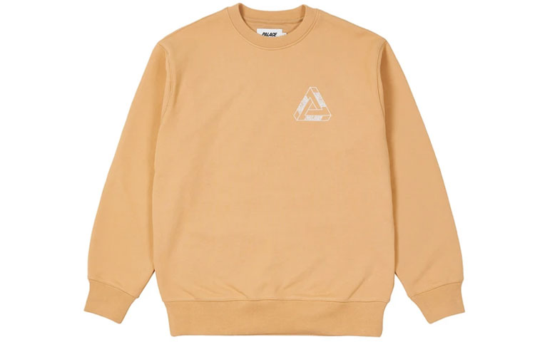 Lookbook Palace Outliner 三角標誌黃色情侶款設計師圓領長袖上衣 P20CS144