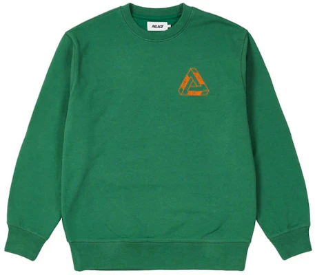 Palace 三角印花綠色圓領衛衣 男女同款 休閒版型 P20CS141 Lookbook Palace 三角印花綠色圓領衛衣 男女同款 休閒版型 P20CS141
