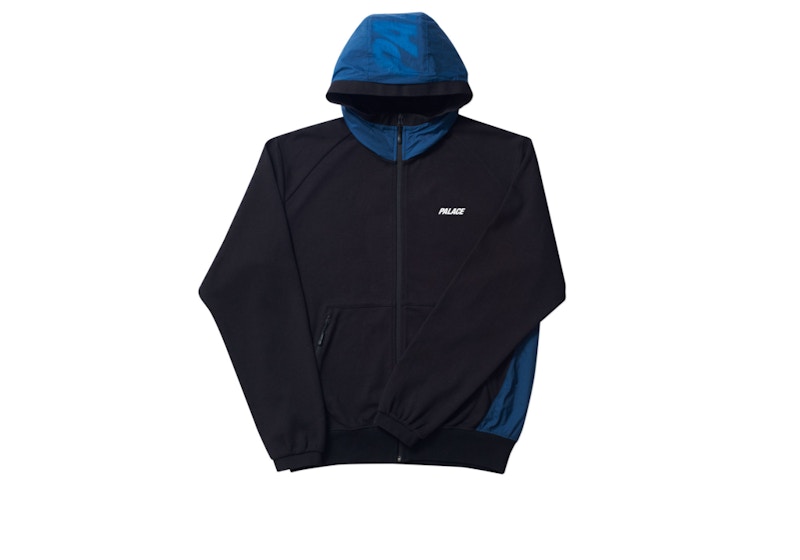 Palace Overlay Track Top Black/Blue