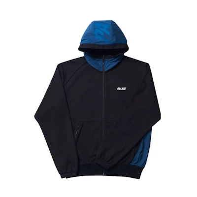 Palace Overlay Track Top Black/Blue