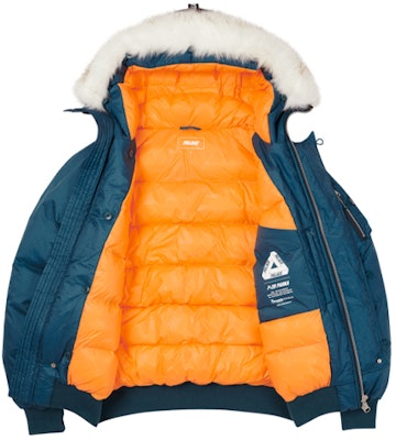 PALACE P-2B 短款羽绒服 可拆卸毛领 男女通用 蓝色冬季外套 P19JK042 Purchase PALACE P-2B 短款羽绒服 可拆卸毛领 男女通用 蓝色冬季外套 P19JK042