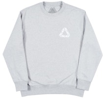 Palace P-3 Crew Grey Marl Palace P-3 Crew Grey Marl