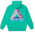 Buy PALACE P-3D フーディー FW21 アクア グリーンレタープリント ユニセックスプルオーバー P21HD024