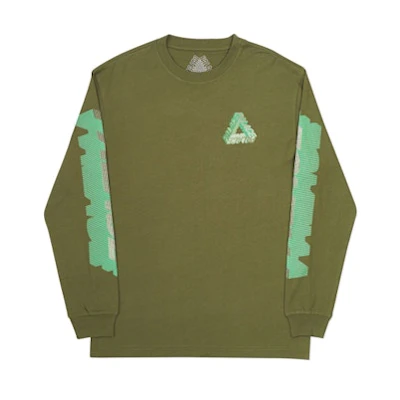 Palace P-3D Longsleeve Army Green