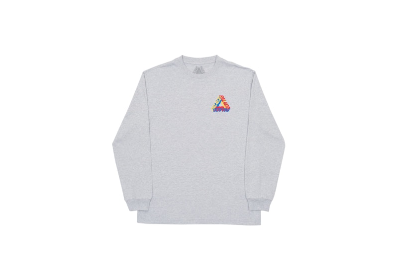 Palace P-3D Longsleeve Grey Marl