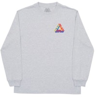 Palace P-3D Longsleeve Grey Marl Palace P-3D Longsleeve Grey Marl