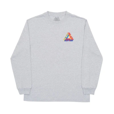 Palace P-3D Longsleeve Grey Marl
