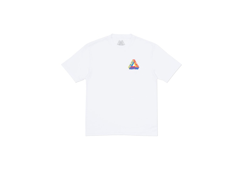 Palace P-3D T-Shirt (Summer 2017) White/Yellow/Red/Blue