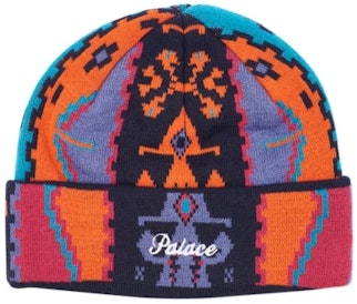palace-p-ersian-beanie-navy-orange