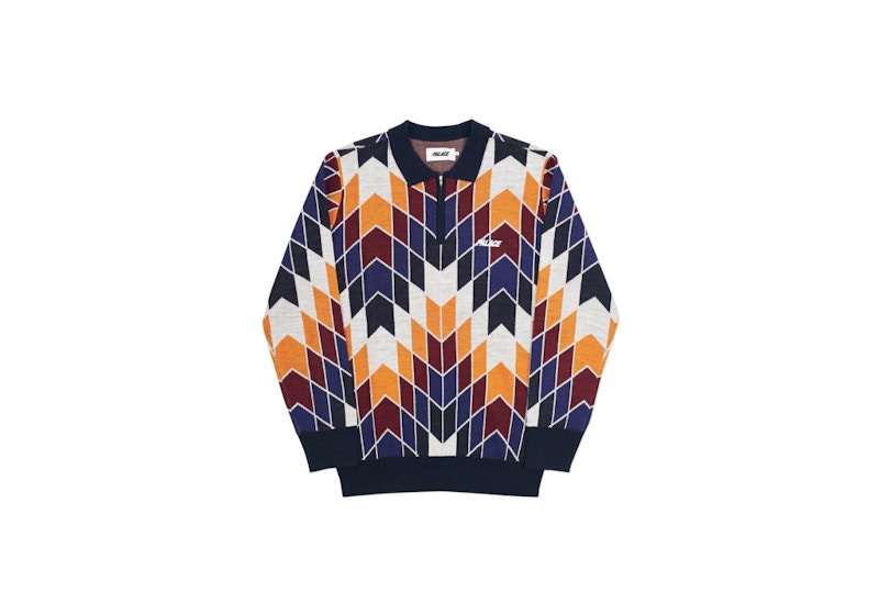 Palace P-Urkle Knit White/Navy/Red/Orange