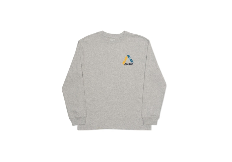 Palace P 3 L/S T-Shirt Grey/Multi