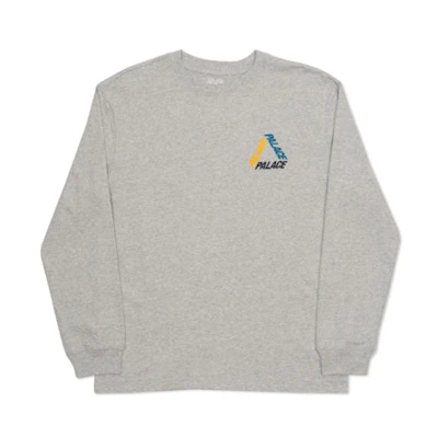 Palace P 3 L/S T-Shirt Grey/Multi