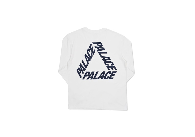 Palace P 3 L/S T-Shirt White/Navy 圖 2