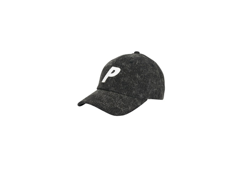 Palace P 6-Panel Acid Wash Black
