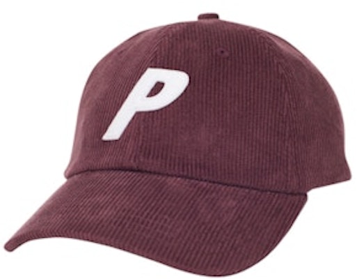 Palace P 6-Panel Corduroy Burgundy/Putih Buy Palace P 6-Panel Corduroy Burgundy/Putih